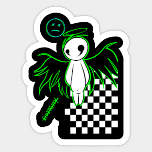 Emo Angel Sticker